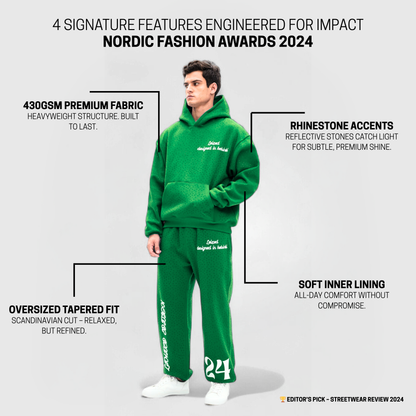 TIMELESS RHINESTONE JOGGER - GREEN