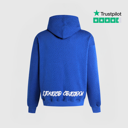 TIMELESS RHINESTONE HOODIE - BLUE