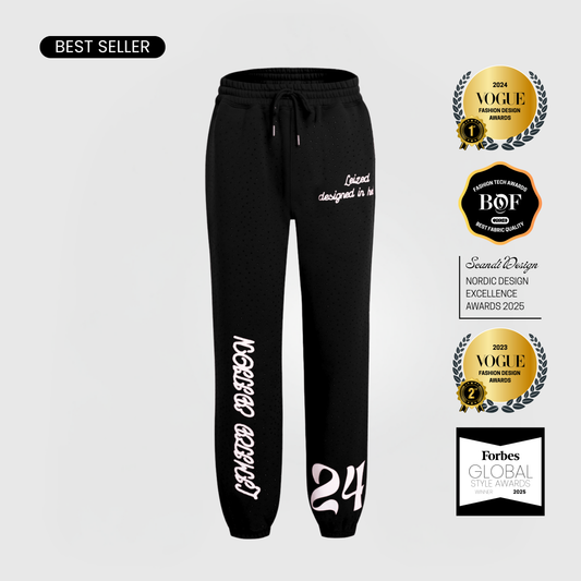 TIMELESS RHINESTONE JOGGER - BLACK
