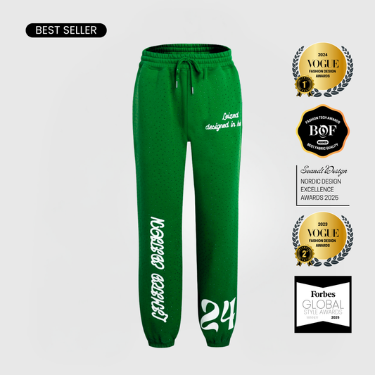 TIMELESS RHINESTONE JOGGER - GREEN